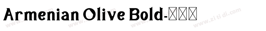 Armenian Olive Bold字体转换 Armenian Olive Bold字体转换